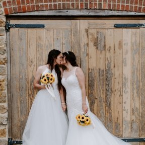 Lizzie and Roxy's wedding at Hope Farm Dorset